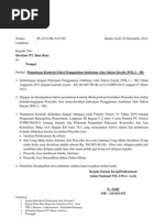 Contoh Surat Pemecatan