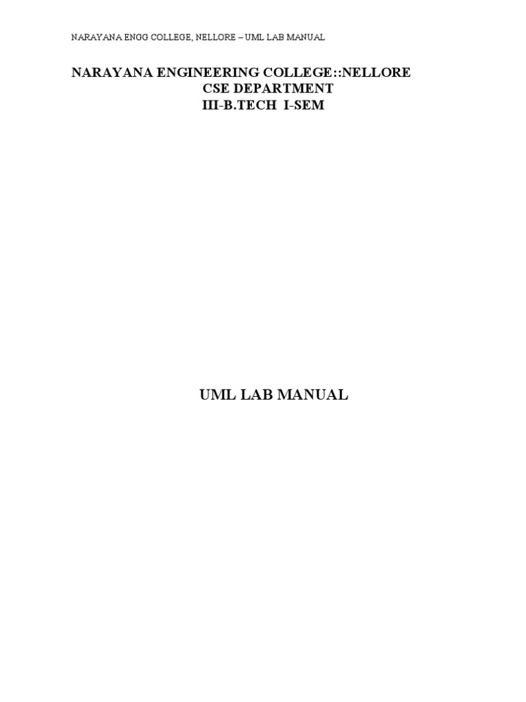 Uml Lab Manual PDF Automated Teller Machine Unified Modeling Language