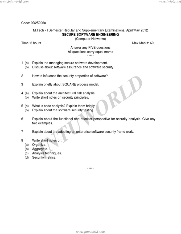 9d25206a Secure Software Engineering | PDF