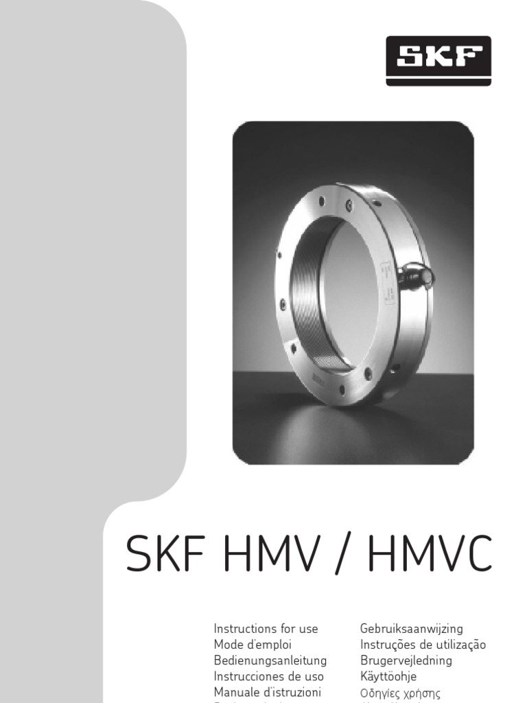 SKF Hydraulic Nuts PDF Mechanical Engineering Machines