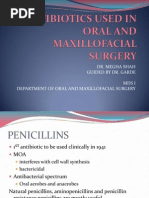 Download ANTIBIOTICS USED IN ORAL AND MAXILLOFACIAL SURGERY1pptx by mcshah19 SN121770821 doc pdf