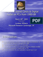 PC SoundCard and Digital Audio History by Lyndsay Williams 1980 - 1989