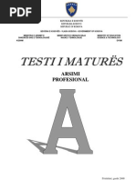 Download Testi i matures by Ilir Gjikolli SN121774630 doc pdf