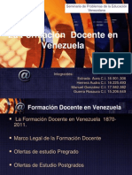 Profesionalizacion Docente en La Republica Bolivariana de Venezuela