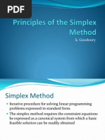 Principles of The Simplex Method