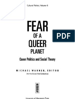 298px x 396px - Michael Warner (ed) Fear of a Queer Planet - Queer Politics ...