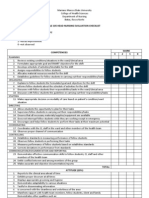 Head Nursing Evaluation Tool