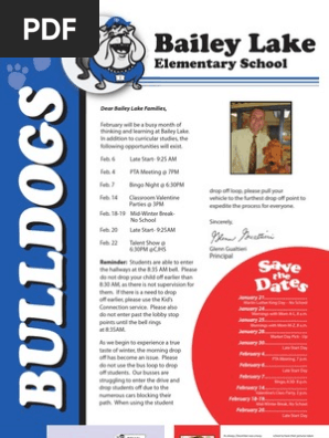 Bailey Lake's
February Newsletter 2013