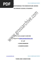 Download Factors Responsible for Indiscipline Among Secondary School Students by grossarchive SN121812582 doc pdf