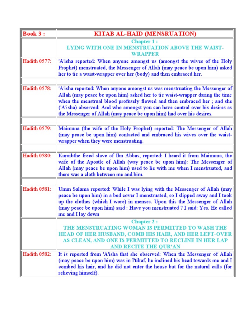 Sahih Muslim Hadiths Book 3 | PDF | Muhammad | Hadith