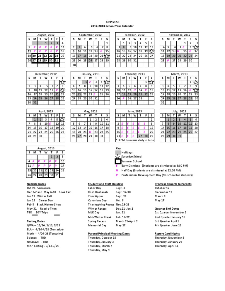 Kipp School Calendar 25 26 Nyc Netta Adelheid