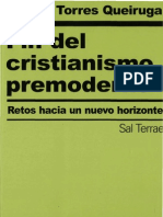 Fin Del Cristianismo Premoderno Torres Queiruga Andres PDF