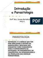 49173567 2 Aula 1 Introducao a Parasitologia