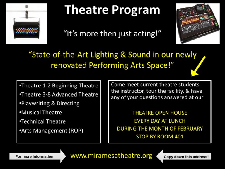Mira Mesa Theatre Open House February | PDF | Art