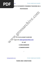 Download Attitude of Students Towards Teaching as a Profession by grossarchive SN121878963 doc pdf