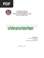 5 Factores de La Producion Pesquera