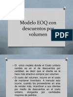 Modelo EOQ Con Descuentos Por Volumen