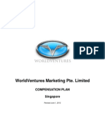 World Ventures Singapore Compensation Plan Detailed Commission