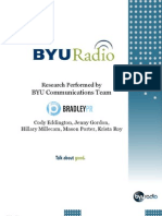 Public Relations Client Research and Measurement - BYU Radio Results