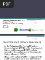 RENI 2002: Energy & Nutrient Guidelines | PDF | Science & Mathematics
