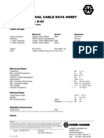 Suhner Coaxial Cable Data Sheet: TYPE S - 06162 - D-02