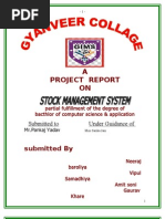 A Project Report ON: Submitted by