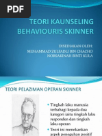 Teori Pelaziman Operan B F Skinnerteori Pelaziman Operan B F Skinner