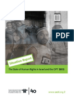 ACRI's Annual Report 2012 - Human Rights in Israel and The OPT
