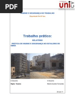 RELATÓRIO higiene e segurança no trabalho