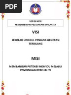 VISI DAN MISI KEMENTERIAN PELAJARAN MALAYSIA