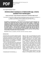 Download African Journal of Microbiology Research - Antimicrobial Resistance of Salmonella From Hamburges by Prof Magoo Fortuna SN121956292 doc pdf