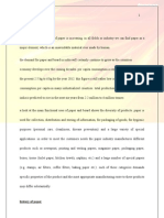 Paper Industry Project Report Full Project