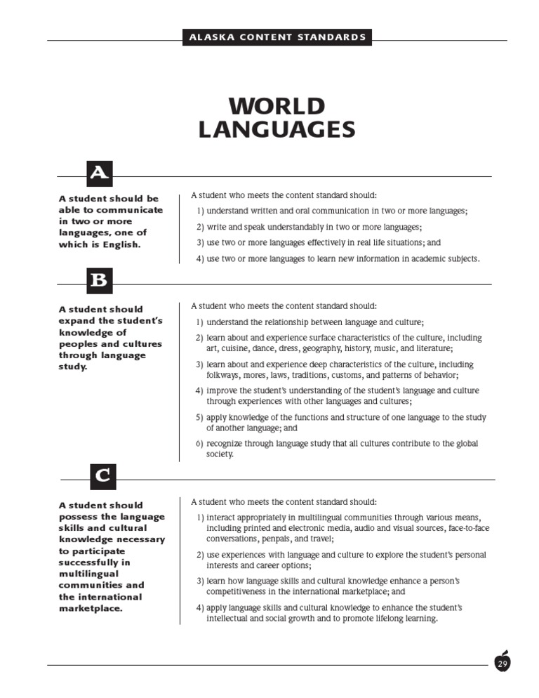 Alaska Cultural Standards Overview | PDF | Multilingualism | Learning