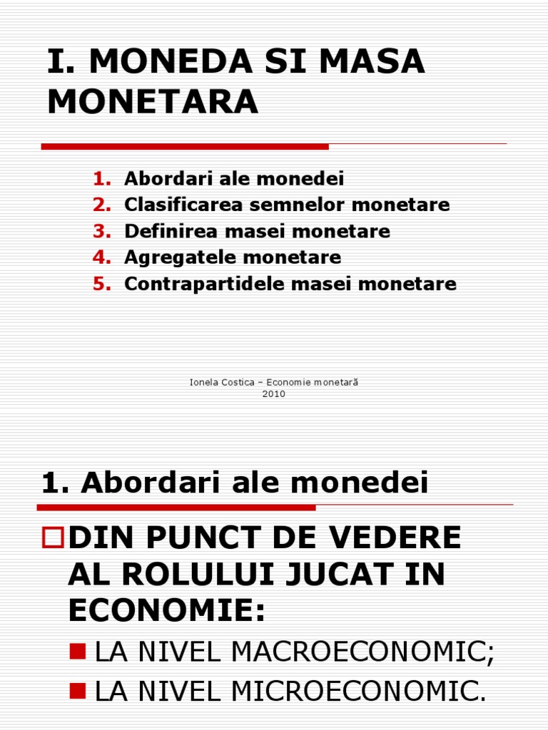 Moneda Si Masa Monetara | PDF