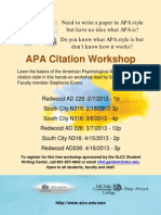 APA Citation Workshops