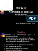 Nif b15 Conversion de Monedas Extranjeras. Detallado