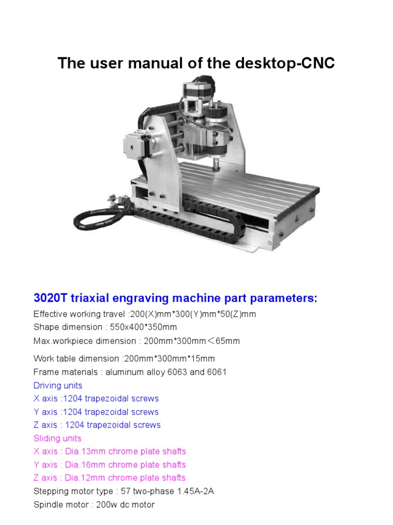 CNC Manual | PDF | Numerical Control | Electrical Connector