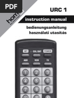 Download Remote Control manual by doar_pentru SN122020033 doc pdf