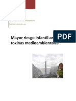 Mayor Riesgo Infantil Ante Las Toxinas Medioambientales