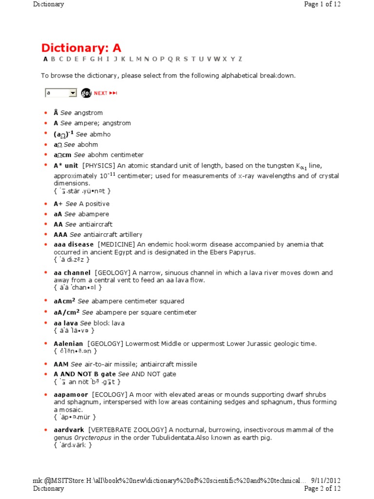 Dictionary | PDF