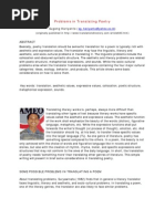 Download Problems in translating poetry by Sugeng Hariyanto SN122055820 doc pdf