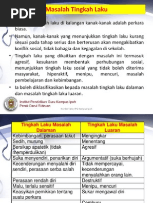 8 Masalah Tingkah Laku Pdf