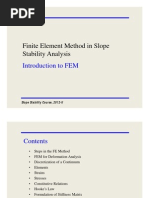 FEM in Slope Stability Analysis