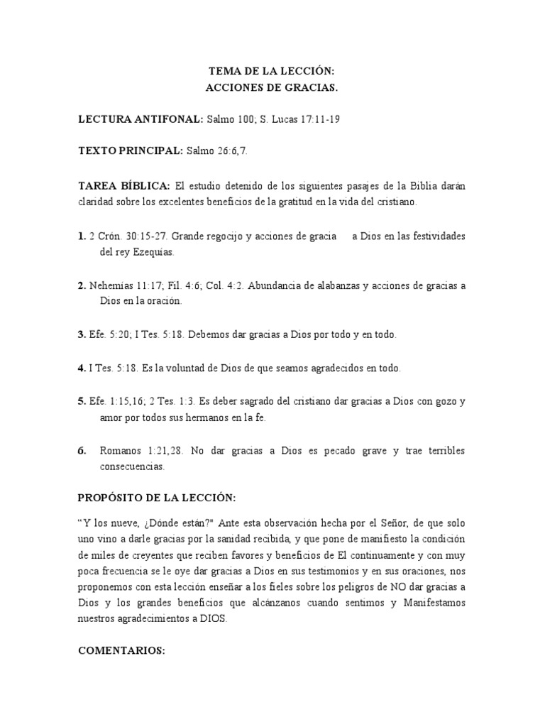 Beneficios de la Gratitud en la Biblia | PDF | Dios | Oración