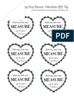 Measuring Cup/Spoon Valentine Gift Tags