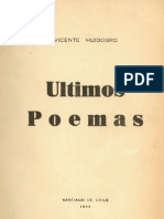 Huidobro Ultimos Poemas