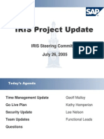 Project Update - Steering Committee-July 26 2005