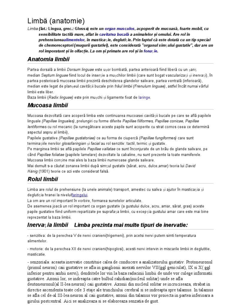 Limbă | PDF