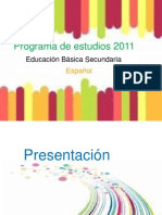 Programa de Estudios 2011 Secundaria
