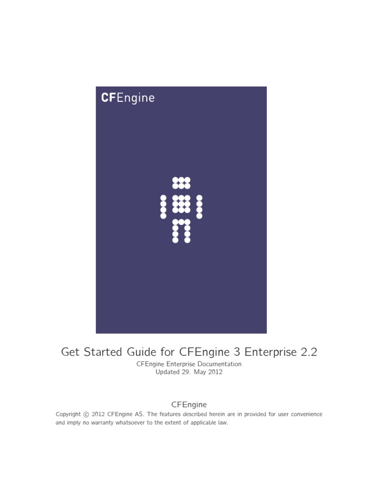 Get Started Guide For Cfengine 3 Enterprise 2.2 | PDF